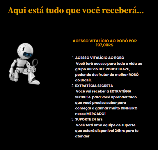 BET ROBOT BLAZE - Para sinais confiáveis, Acredite!